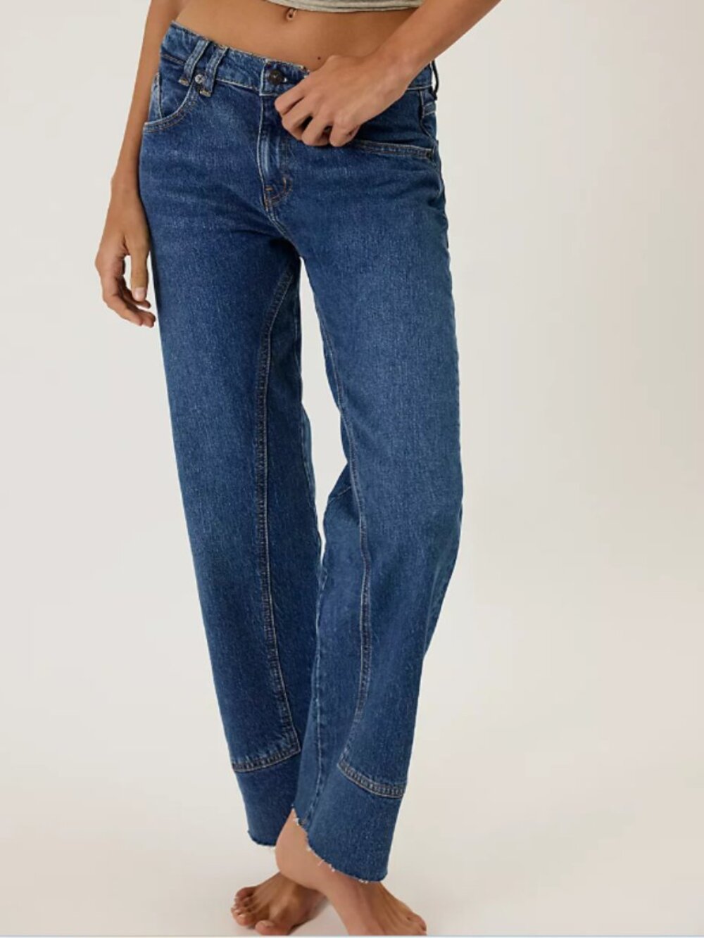 Free People - we the free risk taker mid-rise jeans